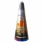 Silber mit Auswurf von orangen Sternen